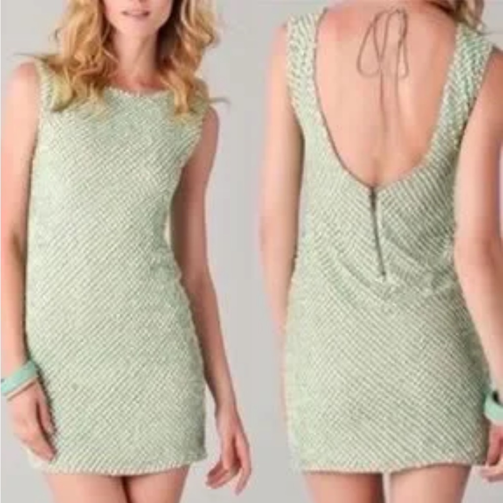 Alice + Olivia Embellished Mini Dress